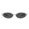 Jamie 9478 Gafas Nuevas de Marco Pequeño Personalidad Europea y Americana Moda Gafas de Sol con Marco de Metal Estilo Calle de Moda Gafas de Sol Hip Hop