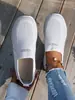 Zapatos de Mujer Transpirables Flyknit de Verano 2026, Suela Suave, Zapatos Ligeros para Caminar, Slip-On de Malla para Personas de Mediana Edad y Mayores, Calidad de Exportación