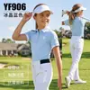 Polo de golf infantil 2026PGM, top para niñas, fresco y protector solar, camiseta versátil