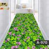 Tapete simples cortável para porta de entrada, corredor, corredor, escadas, carpete longo 3D para casa e hotel