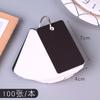 Creative Thicked Blank DIY Graffiti Round Small Card Color Word Card Box Notes Card Cartão de Mensagem