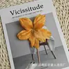Flor de Lirio Simulada para Peine Diámetro de la Cabeza 13 cm Flor para Pasador Tocado de Flor Pared de Flores para Boda Flor para Zapato DIY Fabricante Venta al por Mayor