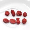 Minério cru de alto conteúdo cinábrio elefante fu jia fu saco pequenos acessórios pixiu 12 zodíaco chaveiro borla acessórios