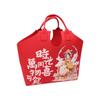 Bolsa de feltro festiva de Ano Novo vermelha bolsa de presente de mão bolsa de feltro para o dia a dia bolsa de compras de desenho animado