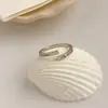 Anillo Doble con Letra Z de Circonita Simple y Versátil Nicho Personalizado de Gama Alta Anillo Abierto que No se Desvanece Anillo de Moda