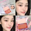 Richbear Vitality Water-Glow Blush Cremoso Duas Cores Iluminador Facial Clareador Tudo-em-Um Multiuso Pele Natural com Brilho de Água