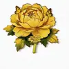 Imanes de Nevera de Flores, Souvenirs de Viaje de Flor de Peonía, Imanes de Hierro Magnéticos de Peonía para Nevera