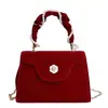 Bolso de Año Nuevo de Moda Bolso de Mano Moderno 2026 Nuevo Estilo Bolso Cruzado Texturizado Perlado de Moda Bolso de Cadena Elegante para Novia
