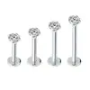 Joias Personalizadas para Piercing com Brincos de Unha de Lábio com Diamante Aço Inoxidável Joias de Lábio Brincos Venda Direta da Fábrica Unha de Hélice Unha de Nariz Aço Titânio