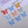 Parche de Mariposa de Acrílico de Color Degradado Estilo Coreano Hecho a Mano DIY para Funda de Teléfono Móvil, Adorno para Taza de Agua, Accesorios para Tocado y Pasador de Pelo