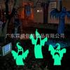 Halloween Luminoso Fantasma Branco Inserções Decorativas de Chão Halloween Festa em Casa Inserções de Pátio Inserções de Atmosfera de Horror