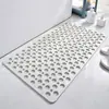 Alfombrilla Antideslizante de TPE para Baño con Agujeros Redondos para Drenaje de Agua, Alfombrilla Antideslizante de Ventosa para Plato de Ducha y Baño