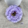 Cabeza de flor de peonía artificial multicapa, tocado de flores falsas para bricolaje, decoración para el cabello, caja de regalo de flores, accesorios para arreglos florales de pared de flores para salón de bodas