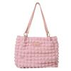Bolso de hombro plisado sencillo e informal de moda para mujer, nuevo bolso de mano estilo occidental para uso diario en otoño de 2023.