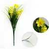 Simulação Flor de Primavera Margarida Cruzamento Amazon Flor Falsa Casa Jardim Celebração de Casamento Festa Decoração Exterior Flor Artificial