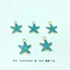 Regalos para Niñas con Cuentas Azules Transfronterizos, Accesorios de Aleación DIY para Joyería de Niñas, Pulseras Estilo Océano al por Mayor