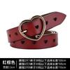 Cinturón de cuero nuevo para mujer, cinturón con hebilla de pasador, sencillo, estilo Joker, con diseño decorativo hueco, cinturón fino, venta al por mayor