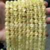 Cuentas redondas de jade de seda de hielo natural optimizadas, cuentas sueltas de colores, cuentas de jade de seda de hielo diy semiacabadas, accesorios de joyería al por mayor