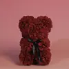 Oso de Rosas de 25 cm Regalo para el Día de San Valentín, Día de la Madre, Cumpleaños Admite Procesamiento Personalizado Arte Floral Flores Eternas Flores Hechas a Mano
