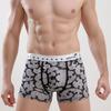 2024 nueva ropa interior tipo bóxer de algodón con estampado para hombre, estilo chino, transpirable, de cuatro esquinas, de moda, para hombre, una generación de cabello