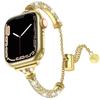 Para pulseira de apple watch strass apple iwatch8 metal pulseira feminina de alta qualidade aço com diamante