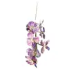 Orquídea Artificial de Gama Alta de 9 Cabezas Orquídea Flores Falsas para Boda Materiales Florales para Salón de Bodas Flores para Decoración del Hogar Venta al por Mayor de Flores Falsas