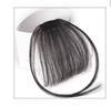 Peluca de flequillo de aire para mujer, ligera, natural, frontal, esponjosa, con flequillo Qi, lámina de reedición sin dejar rastro, cabello real, cejas