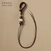 Chaveiro de Carro Criativo Pingente Corda Pendurada Wen Brincar Pingente Pendurado de Cobre Nó de Diamante Nó Plano Joia Artesanal Corda
