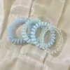 Corda de Telefone Colorida de Alta Elasticidade e Durabilidade, Elástico de Cabelo Sem Costura e Que Não Estica, Prendedor de Cabelo Feminino, Elástico de Borracha, Acessório de Cabelo de Bola