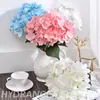 Flores de Hortensia Artificiales para Decoración de Bodas, Decoración de Pared de Flores Falsas Hechas a Mano, Accesorios de Flores de Seda, Flores Artificiales, Venta al por Mayor y Dropshipping de Alta Demanda Transfronteriza