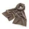 Cachecol de Cashmere Reversível de Tricô Versátil Estilo Coreano para Homens e Mulheres, Cachecol Grosso de Cashmere Puro de Comprimento Médio para Outono e Inverno para Casais