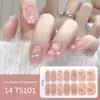 Adesivos para Manicure em Gel Sem Luz 14 Dedos Popular Transfronteiriço Temu Adesivos de Unha Flash Longa Duração Impermeável