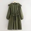 Estilo Coreano Princesa Reversible Delantal Ropa de Hogar para Cocina Tienda de Uñas Floristería Delantal de Manga Larga Ropa de Trabajo para Mujer Estampada para Adultos