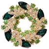 Moda Retro Lujo Ligero Flor de Bauhinia Broche Tendencia Elegante Pin de Cristal Accesorio para Traje Chaqueta Joyería
