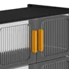 Zapatero simple para uso doméstico, zapatero de doble puerta, armario de almacenamiento interior multicapa, estante para zapatos de pasillo interior
