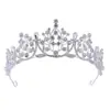 Corona Tiara Novia Vestido de Novia Accesorios para el Cabello 2025 Corona de Cumpleaños Joyería Estilo Europeo y Americano Princesa