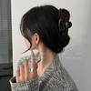 Horquilla de cola de caballo alta con clip de metal irregular supersónico para mujer, estilo veraniego, estilo celebridad de Internet, a la moda, con forma de tiburón
