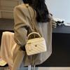Bolso de Mano Cadena de Moda Transfronteriza Nuevo Estilo Otoño e Invierno 2026 Bolso Caja Acolchado Estilo Chanel Bolso de Hombro de Alta Gama para Mujer