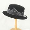 Sombrero femenino de otoño e invierno, estilo británico, plano, de ala plana, de lana pura, con forma de bombín, de fieltro de lana. ¡Oferta al por mayor de AliExpress!