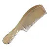 Pente Espesso de Chifre Natural para Uso Doméstico Feminino, Pente Antiestático para Homens e Mulheres, Pente Portátil para Massagear os Meridianos do Couro Cabeludo