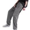 Pantalones de seda de hielo para hombre verano ultradelgados holgados talla grande drapeados aire acondicionado deportivos casuales pantalones de moda de pierna ancha