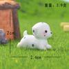 Miniaturas Realistas de Border Collie e Filhote de Urso para Decoração DIY Acessórios Paisagem em Miniatura Pequenos Enfeites