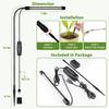 Nova luz LED para crescimento de plantas com plugue de terra em tubo redondo luz para suculentas luz LED para plantas em vaso luz para plantas com plugue de terra