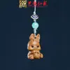 Varios Estilos de Cadenas para Teléfono de Sándalo, Palo de Rosa y Sándalo Verde Tallados con Personajes y Animales Lindos, Cadenas para Teléfono Estilo Pareja, Llaveros