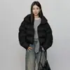 Chamarra Acolchada 90% Pluma de Pato Blanca para Mujer, Estilo Corto, Moda Invierno 2026, Chaqueta Puffer Nube Petite, Abrigo Engrosado