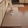 Alfombra de Cocina Estilo Dibujos Animados Absorbente de Agua y Resistente a la Suciedad Suave Alfombra de Piso de Barro Diatomeas Separación de Seco y Húmedo para el Hogar Felpudo Antideslizante para Cabello