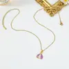 Collar de Mariquita Multicolor con Goteo de Aceite de Venta Caliente Transfronteriza Personalidad de Nicho Cadena para Clavícula de Insecto Escarabajo Colgante Versátil Venta al por Mayor