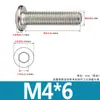 Tornillos de Acero Inoxidable 304 Biselados de Cabeza Hexagonal con Vaso Pernos Cabeza Plana Redonda Borde Biselado Accesorios para Muebles Tornillos M3M4M6