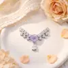 Collar con colgante de flor transfronterizo más vendido, accesorio para mujer, nuevo accesorio versátil de hada exquisita, cadena ligera de lujo para la clavícula con gota de agua