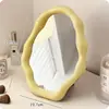 Espelho de Maquiagem de Mesa Casual Estilo Cream Ins Espelho de Penteadeira Espelho de Maquiagem Fofo Meninas Dormitório de Estudante